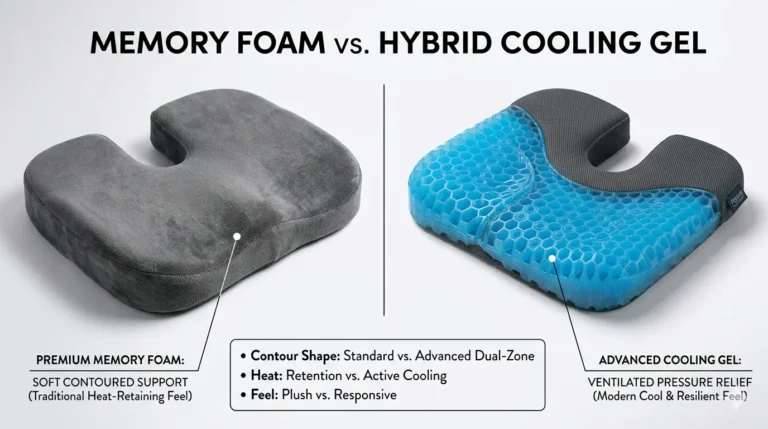 Memory Foam vs Gel Seat Cushions