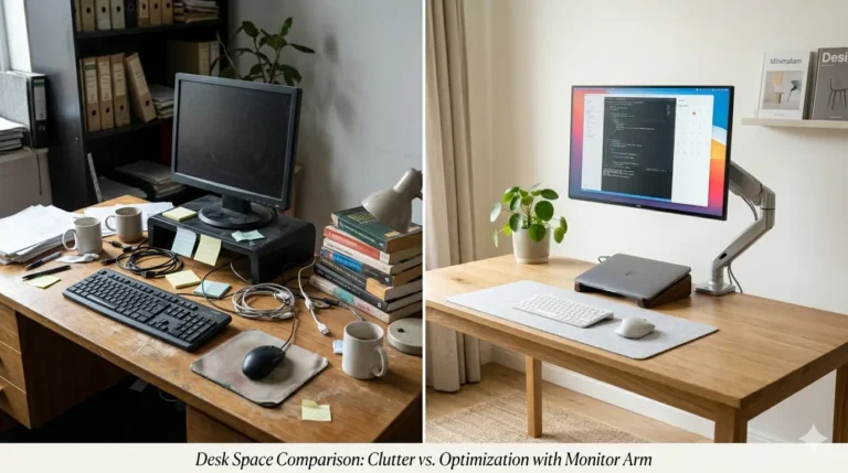 comparison with monitor arm